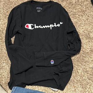 Champion Black Long Sleeve Shirt